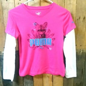 Girl's Puma Long Sleeve Shirt/Size Large (12-14)